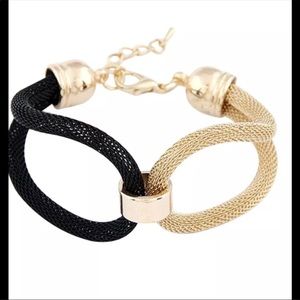 Black and Gold Mesh Sexy Bracelet 💋